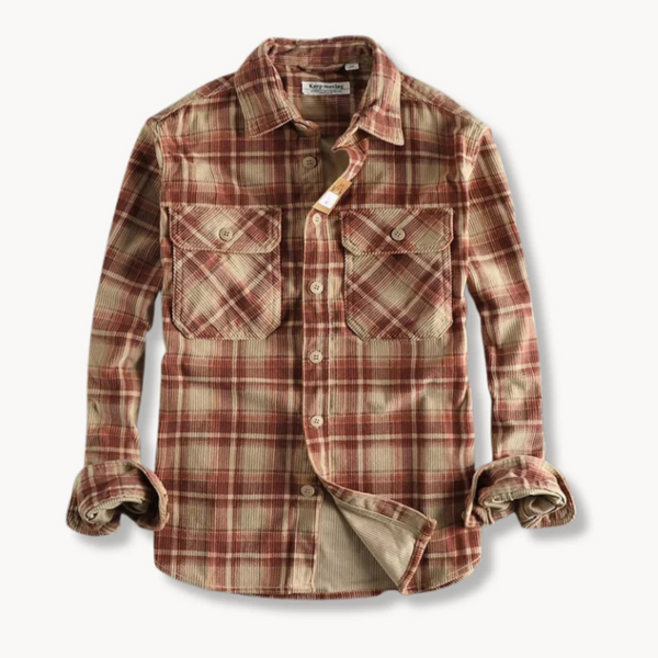 Heritage Plaid™ | Cozy Corduroy Flannel Shirt