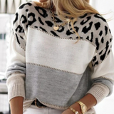 Lucy™ | Sweater with leopard print