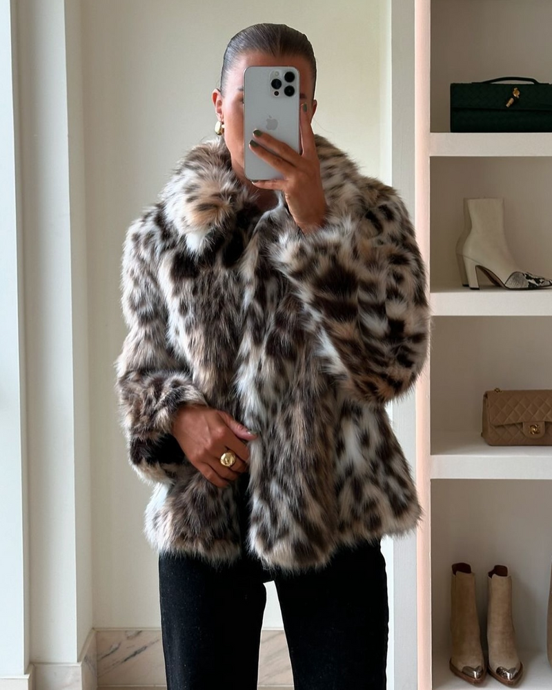 Jax™ | Wild Leopard Faux Fur Coat