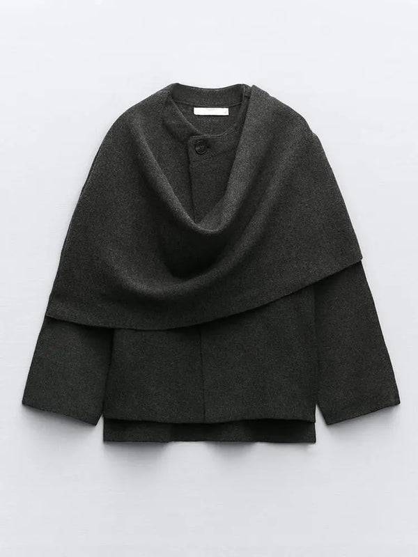 Finnian™ | Elegant Scarf Coat