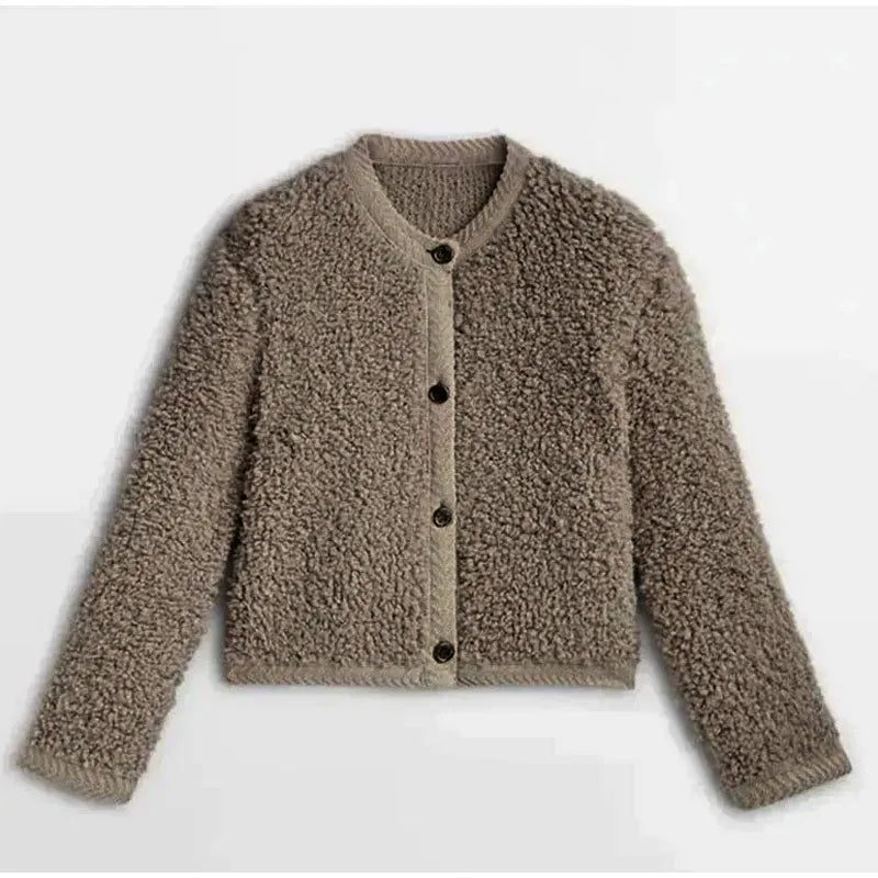 Elena™ | Luxe Teddy Cardigan