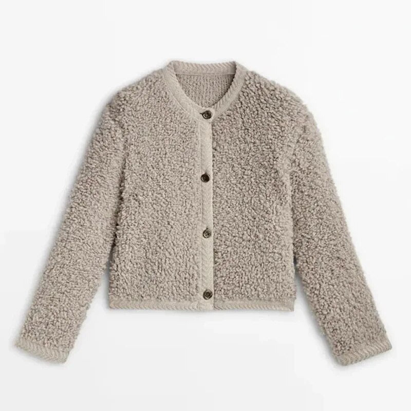 Elena™ | Luxe Teddy Cardigan