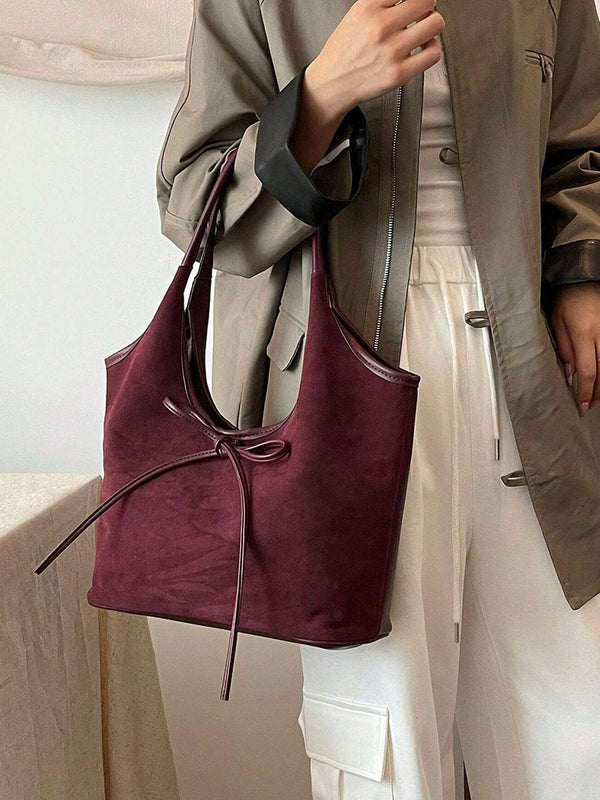 Arabella™ | Suede Bow Bag