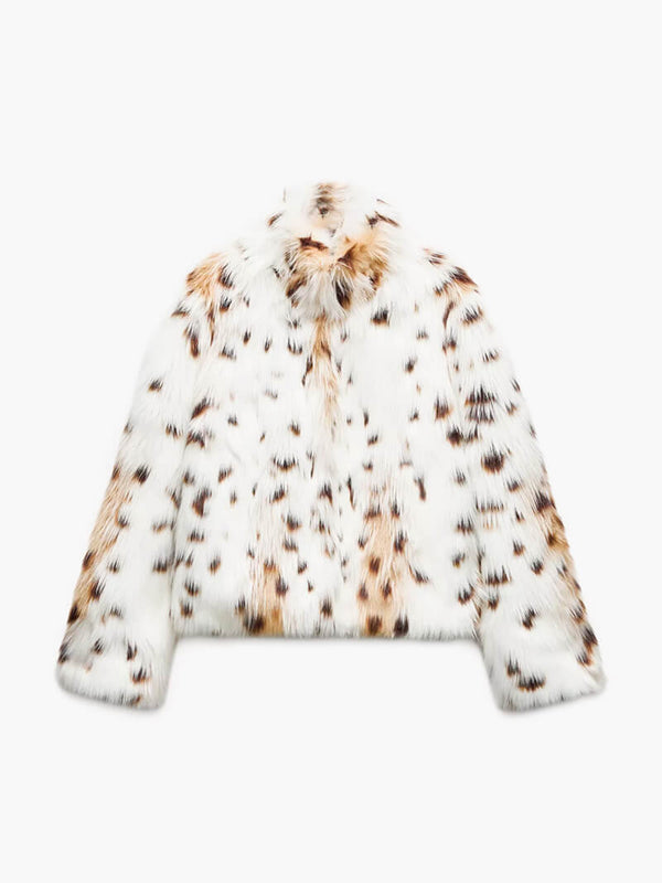 Leona™ | Luxe Leopard Faux Fur Coat