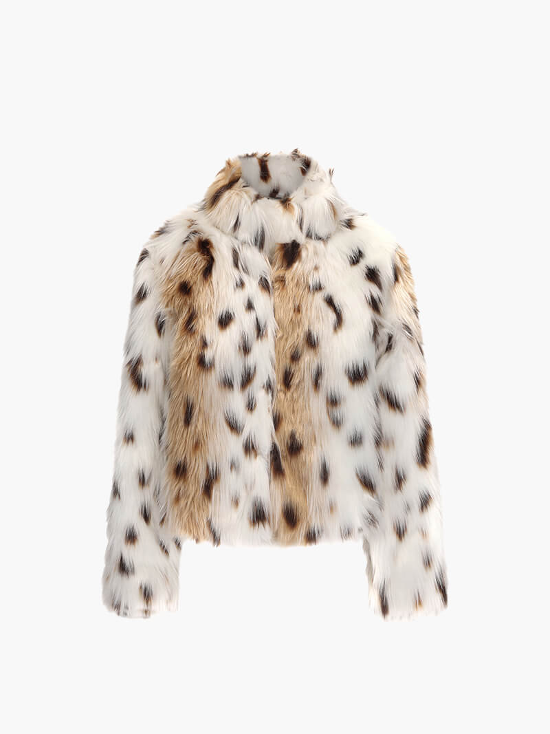 Leona™ | Luxe Leopard Faux Fur Coat