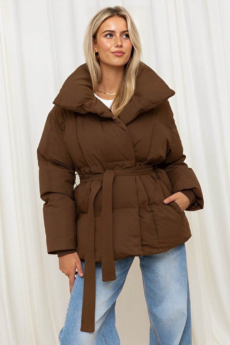 Valentina™ | Luxe Mid Belted Puffer