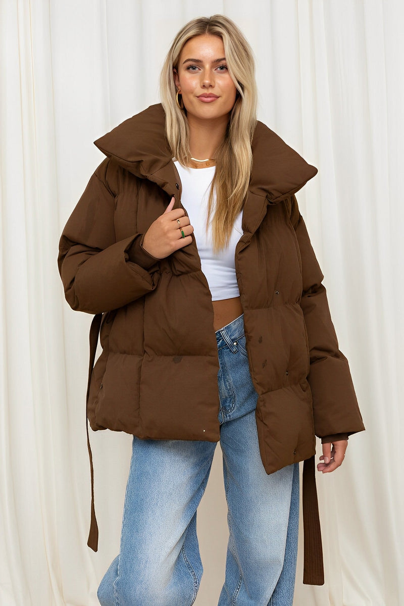 Valentina™ | Luxe Mid Belted Puffer