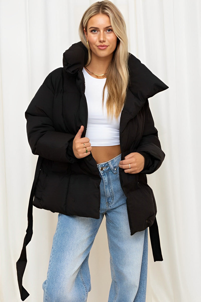 Valentina™ | Luxe Mid Belted Puffer